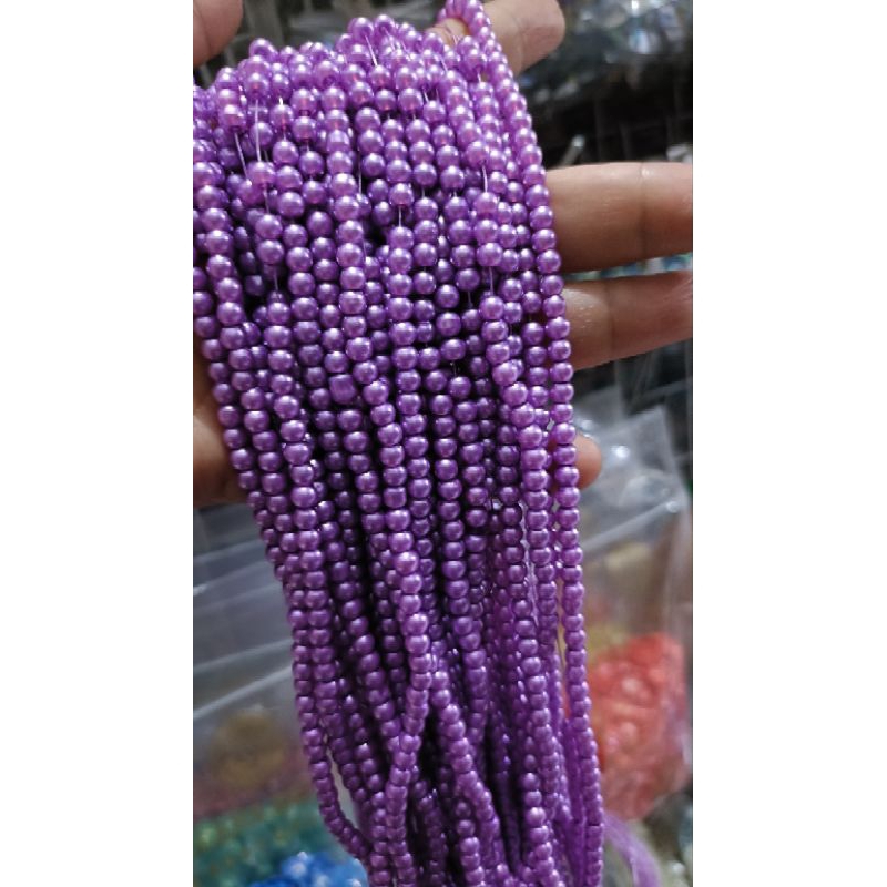 Payet mutiara sintesis 4 mm mutiara berat 4mm mutiara renteng