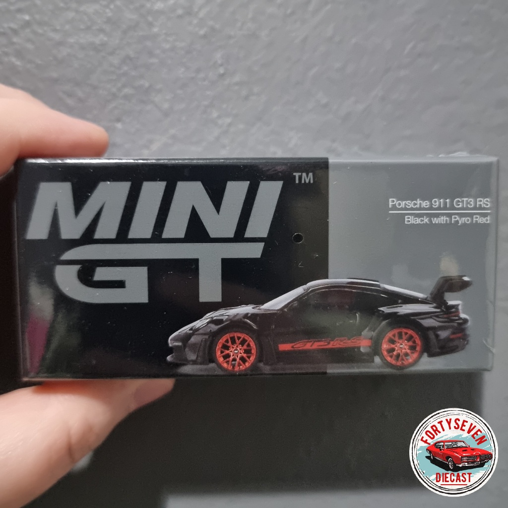Mini GT mgt minigt 681 Porsche 911 GT3 RS Black with Pyro Red MGT00681