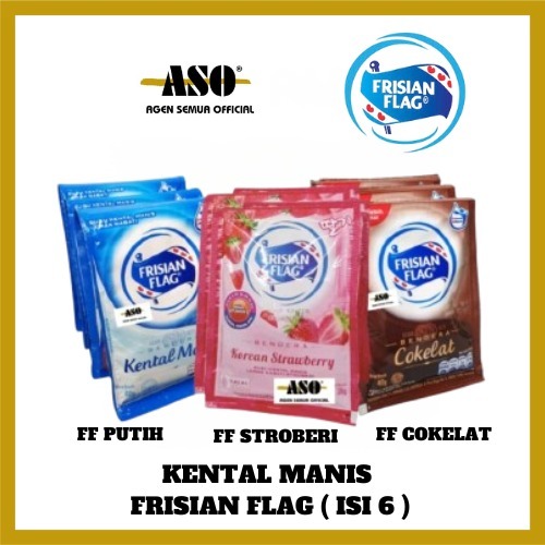 

Frisian Flag susu Kental Manis Sachet / sak ( isi 6pc)