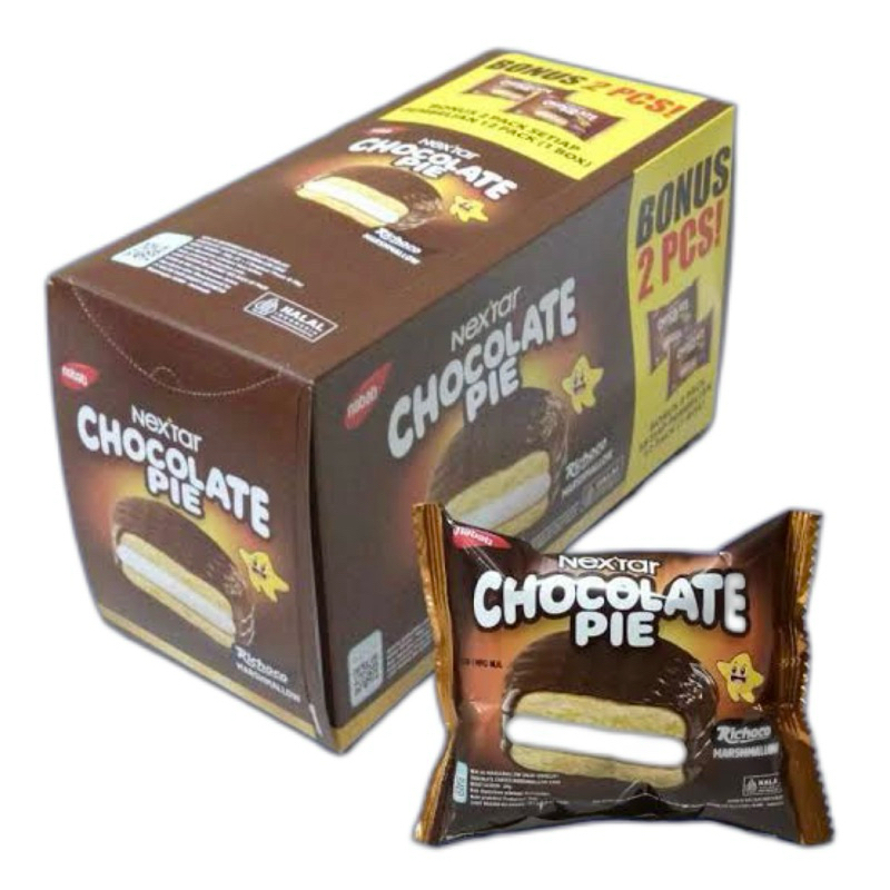 

NEXTAR CHOCOLATE PIE RICHOCO MARSHMALLOW [1 BOX ISI 12 PCS BONUS 1 PCS] | NEXTAR CHOCO PIE | NEXTAR CHOCOPIE