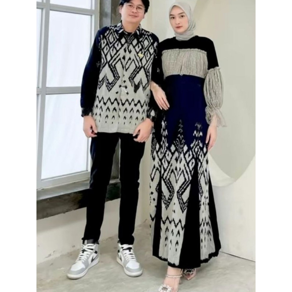 RAHAYU COUPLE TENUN COUPLE KONDANGAN BAJU LEBARAN DRESS LEBARAN GAMIS LEBARAN COUPLE LEBARAN