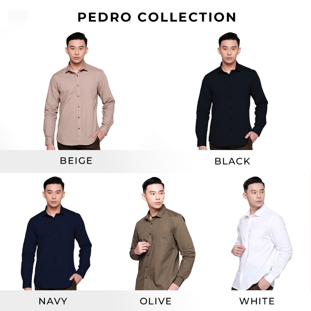 MOC Kemeja Lengan Panjang Pria PEDRO