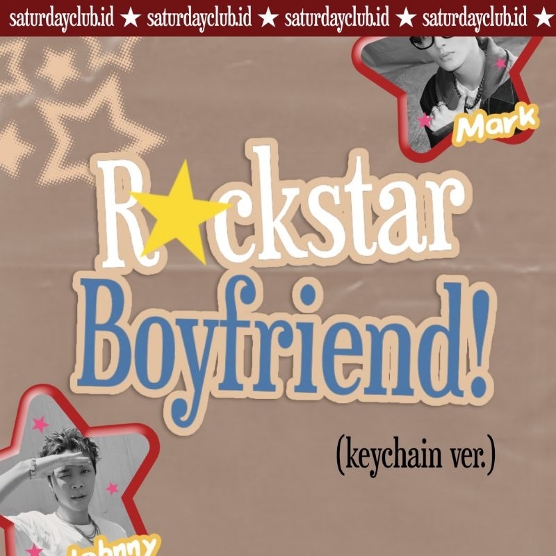 rockstar boyfriend keychain saturdayclub.id | ganci akrilik kpop nct 127