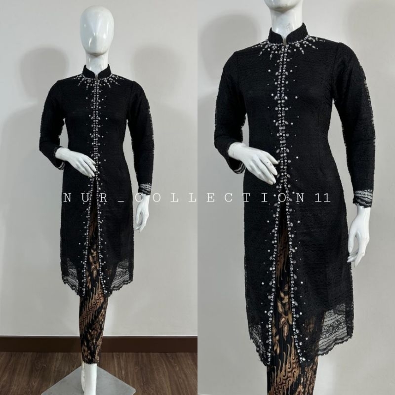 Kebaya Brukat Tunik Shanghai | Kebaya Tunik Payet | Kebaya Tunik Brokat Payet Shanghai | Premium Kek