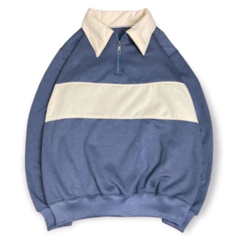 Sweater Rugby cewek cowok (Unisex)