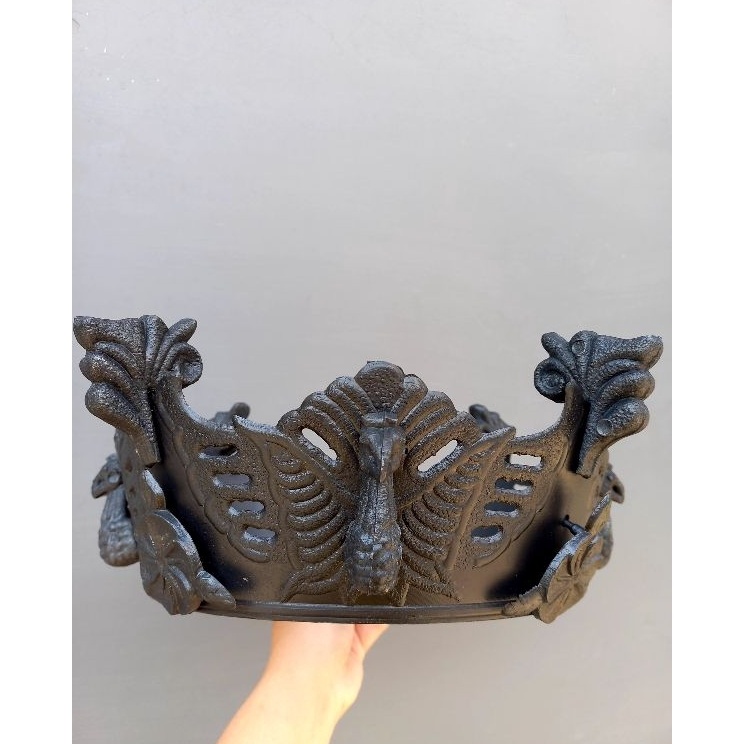 Pasti Puas  MAHKOTA DAN KAKI SANGKAR BURUNG PERKUTUT KAKI MODEL MERAK  2 SET