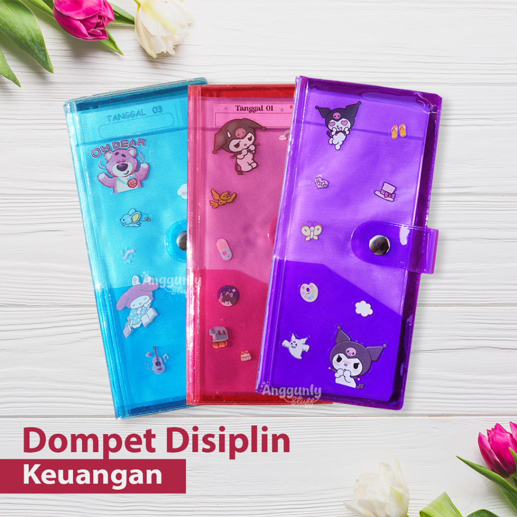 ANGGUNLYSTUFF | DOMPET DISIPLIN KEUANGAN | DOMPET PENGATUR KEUANGAN | DOMPET DISIPLIN TRANSPARAN