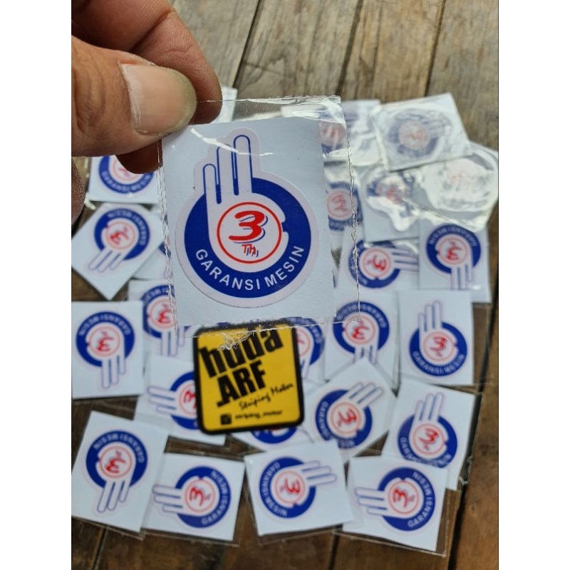 sticker ori garansi 3 tahun yamaha stiker garansi 3 tahun