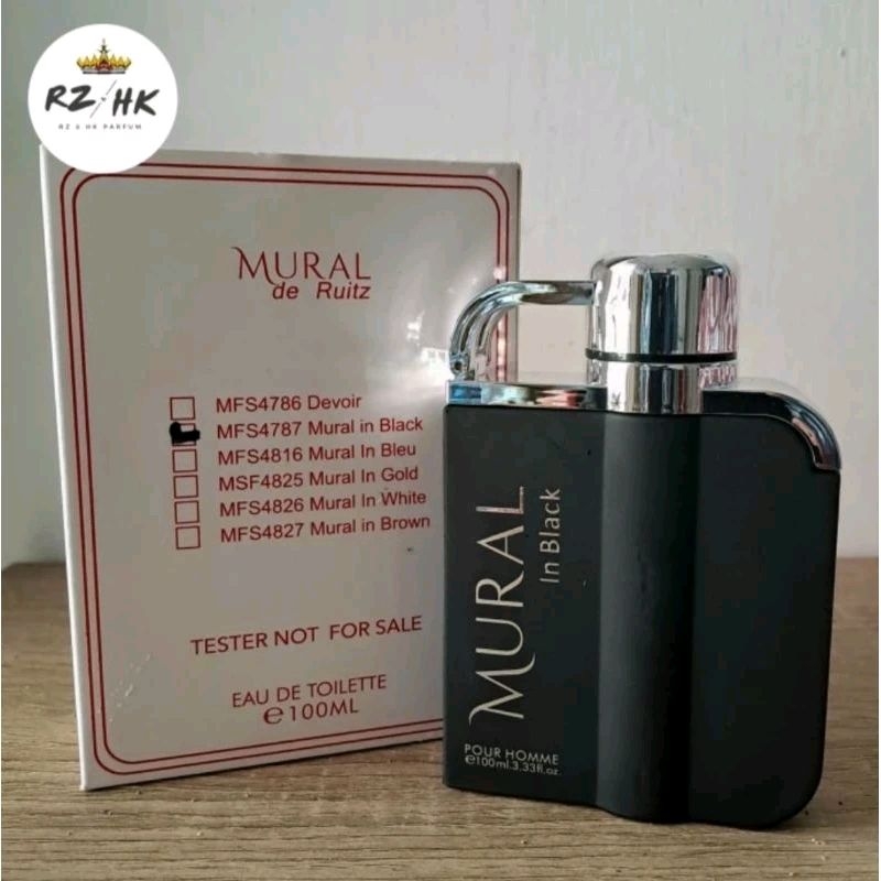Parfum Pria Mural In Black Pour Homme EDT -  Mural De Ruitz Original