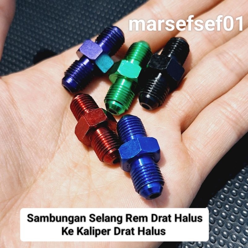 Sambungan Selang Rem Drat Halus Ke Kaliper Drat Halus Baut Banjo Sambungan Kaliper Drat Halus