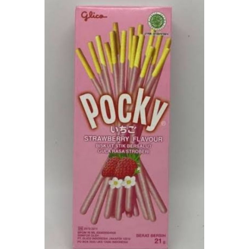 

Glico Pocky Minipack Rasa Strawberry 21 gram (1 pcs)