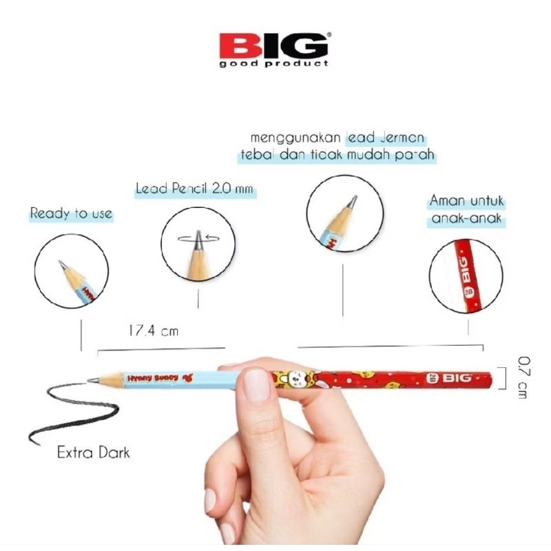

PENSIL BIG PACK / PENSIL TULIS / PENSIL 2B KARAKTER