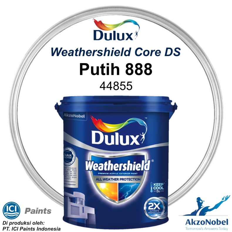 CAT DULUX WEATHERSHIELD 2.5 LT - PUTIH 888 44855
