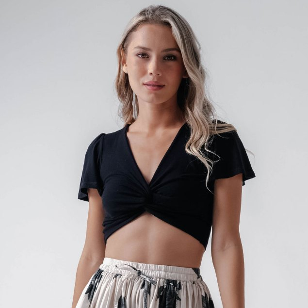 BLOOD + BONE - Simmer Top - Black
