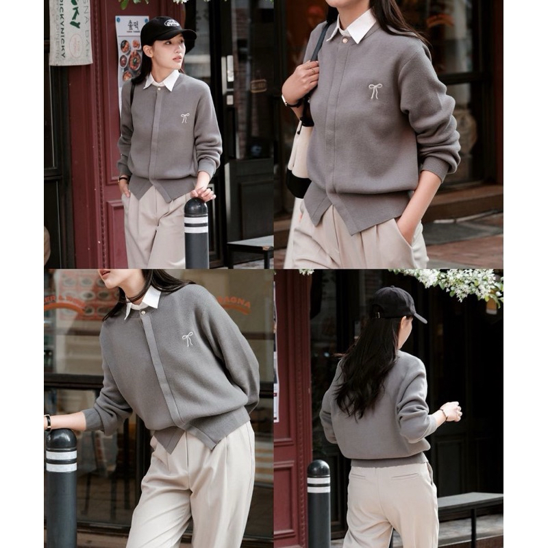 RIBBON CARDIGAN BY NUETA