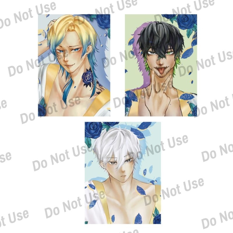 Poster Photocard A5 Kaiser, Nagi, Aiku Blue Lock Merch