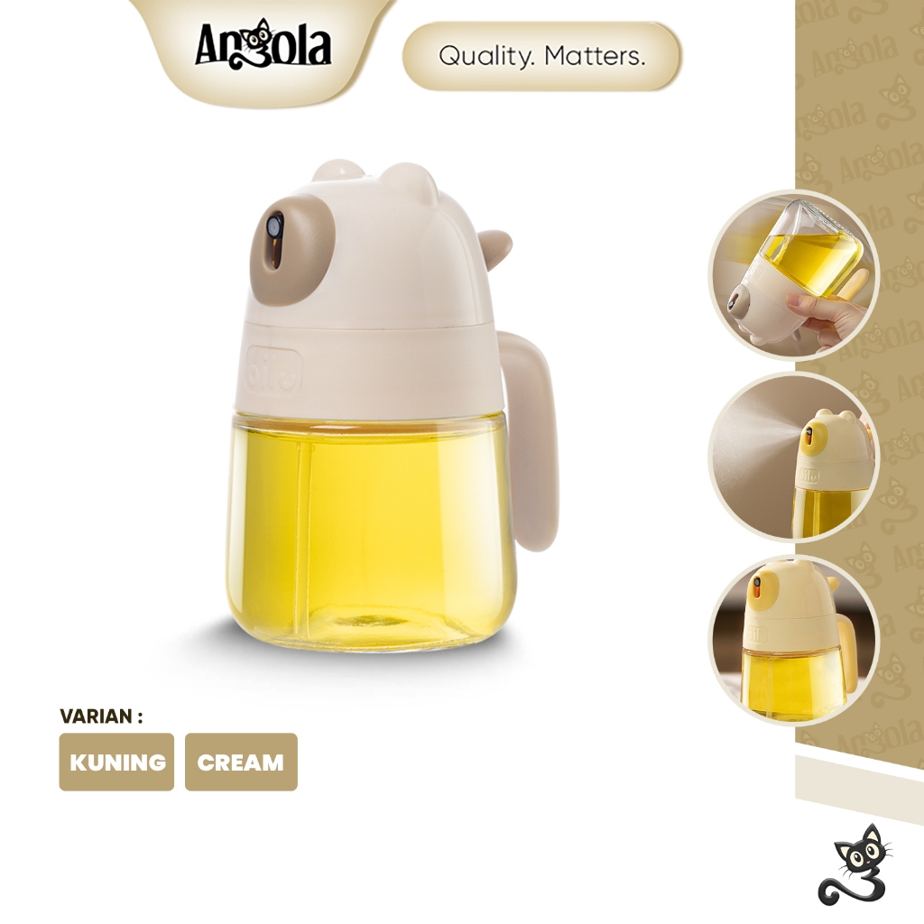 ANGOLA Botol Minyak Semprot E45 Oil Bottle / Botol Minyak Kaca / Botol Kecap Minyak Serbaguna