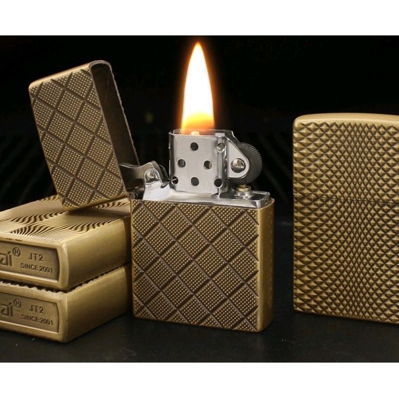 Korek Api Zp minyak isi ulang Jantai korek api berunik motif 348A Korek Api gas minyak isi ulang