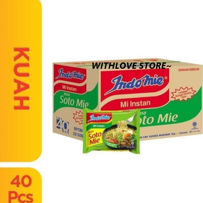 

INDOMIE SOTO MIE 70gr 1KARTON ISI 40PCS MIE KUAH