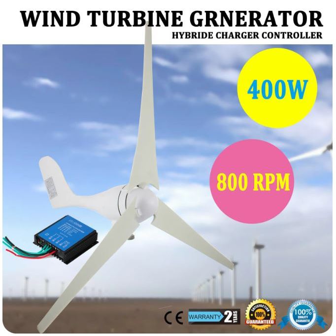 wind turbine 400WATT turbin listrik tenaga angin bukan surya solar panel