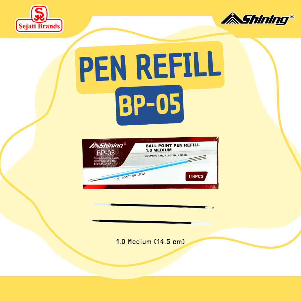 

Shining Refill Pulpen Clicker BP-05 Ukuran Panjang/ refil pulpen/ refill pulpen/ isi tinta pulpen/ refil tinta pulpen cetek/ refill bolpoin cetek