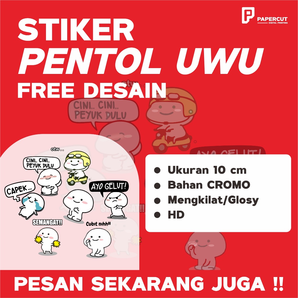 

STICKER LUCU STIKER WA Pentol Uwu