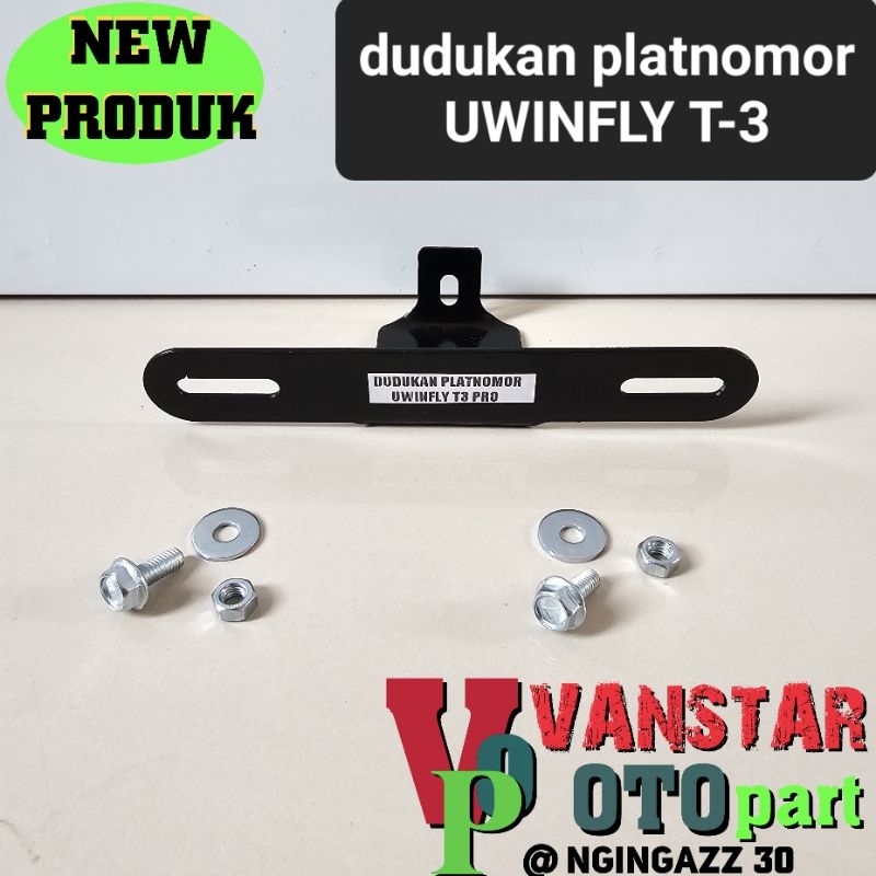 dudukan plat nomor motor listrik UWINFLY T3 T3S T3SPRO