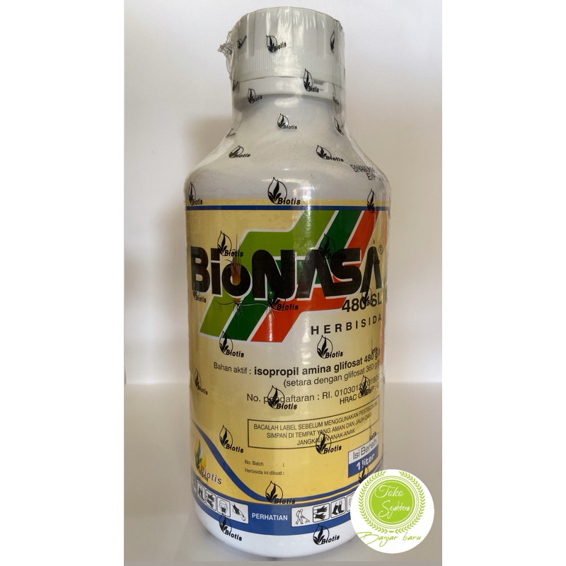 Bionasa 1 Liter 480SL Herbisida IPA Glifosat 480 g/l Pembasmi Rumput Dan Alang alang Sampai Akar Bio