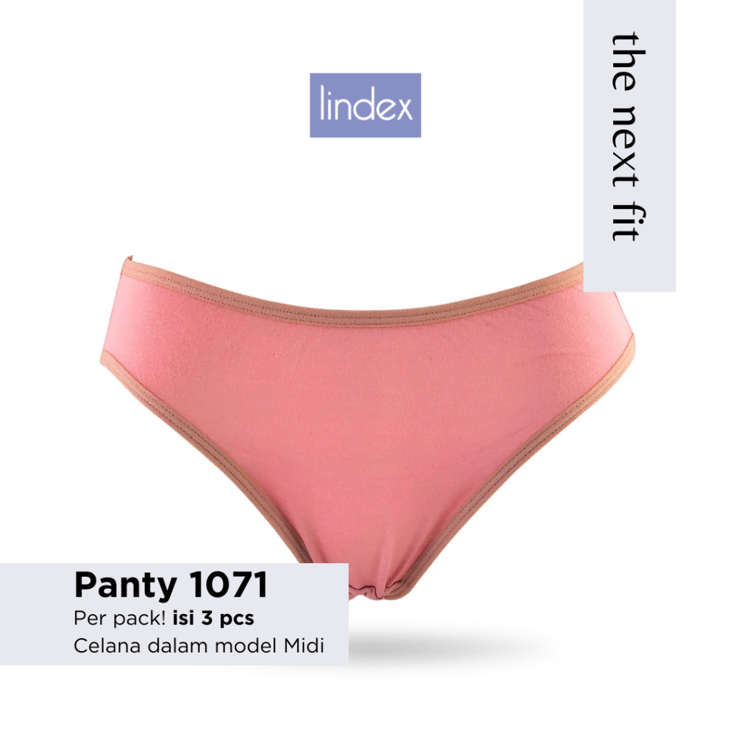 LINDEX Celana Dalam Mini Bahan Lembut Polos - Panty Pack isi 3 / 1071
