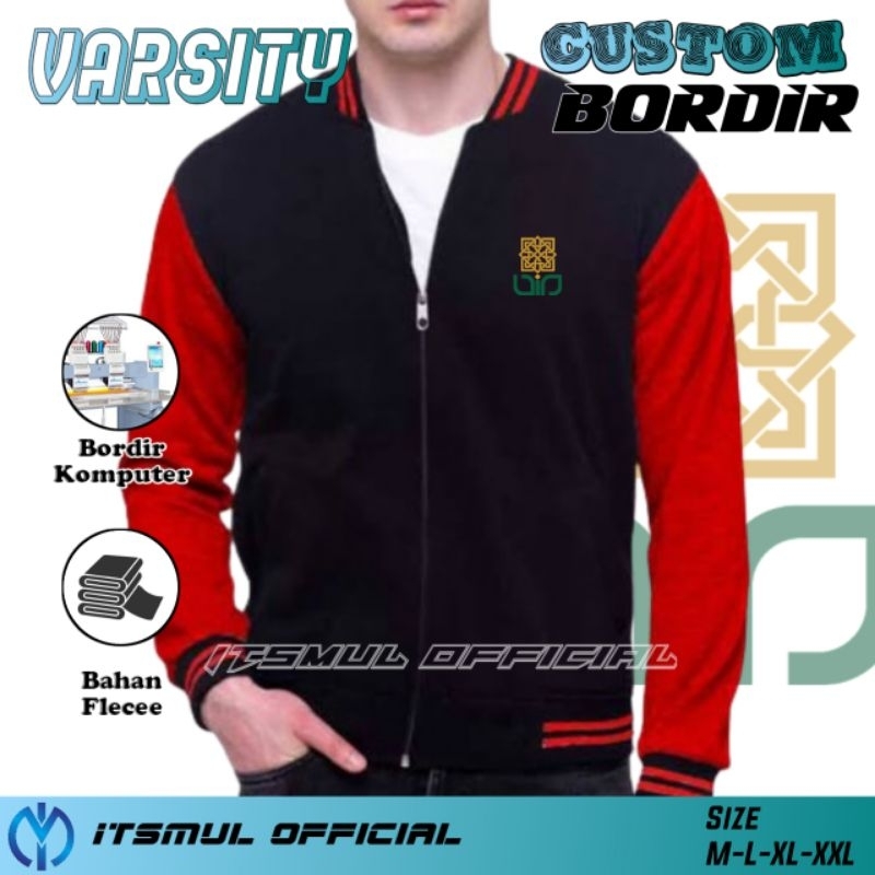 Jaket Varsity Baseball UIN Sunan Kalijaga Yogyakarta Bordir Jaket UIN SUKA Yogyakarta