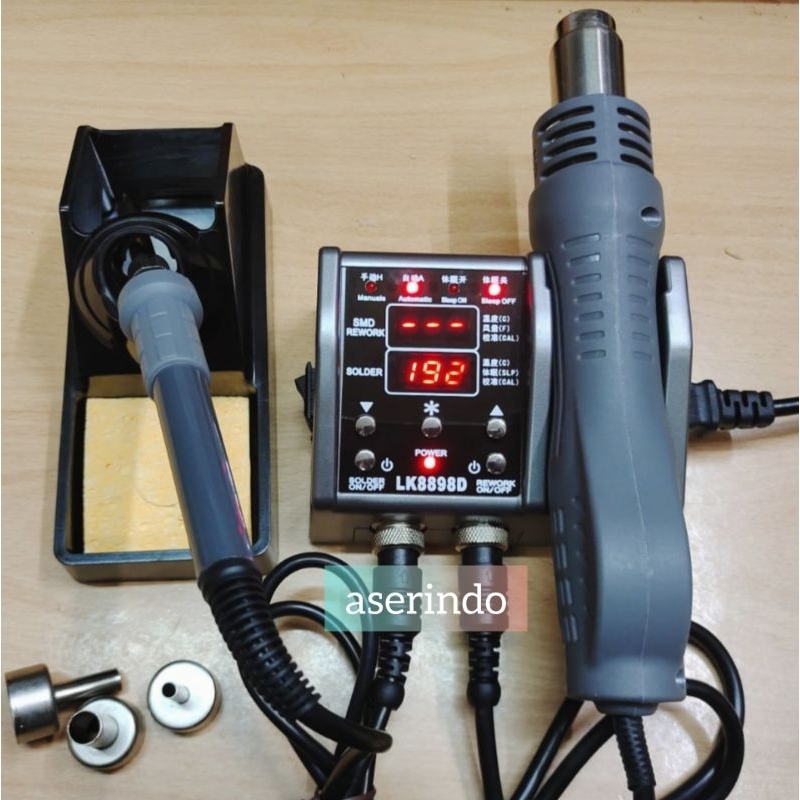 [BLOWER+SOLDER DIGITAL LION KING] 2IN1 BLOWER SOLDER UAP LK 8898D BLOWER SOLDER HOT AIR LION KING 88
