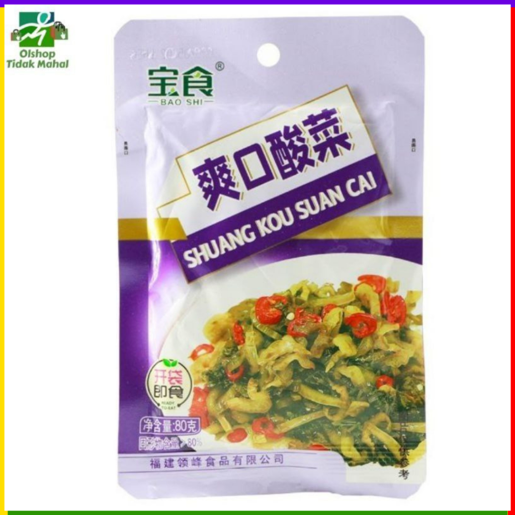 

[HALAL] Sayur Sawi Asin Siap Saji 80g / Asinan Kubis