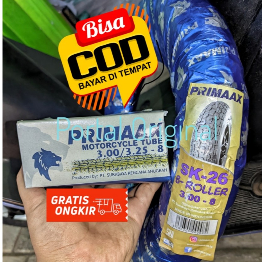 Ban Arco Vespa 300 ring 8 Primax SK 26 sepeda listrik Angkong