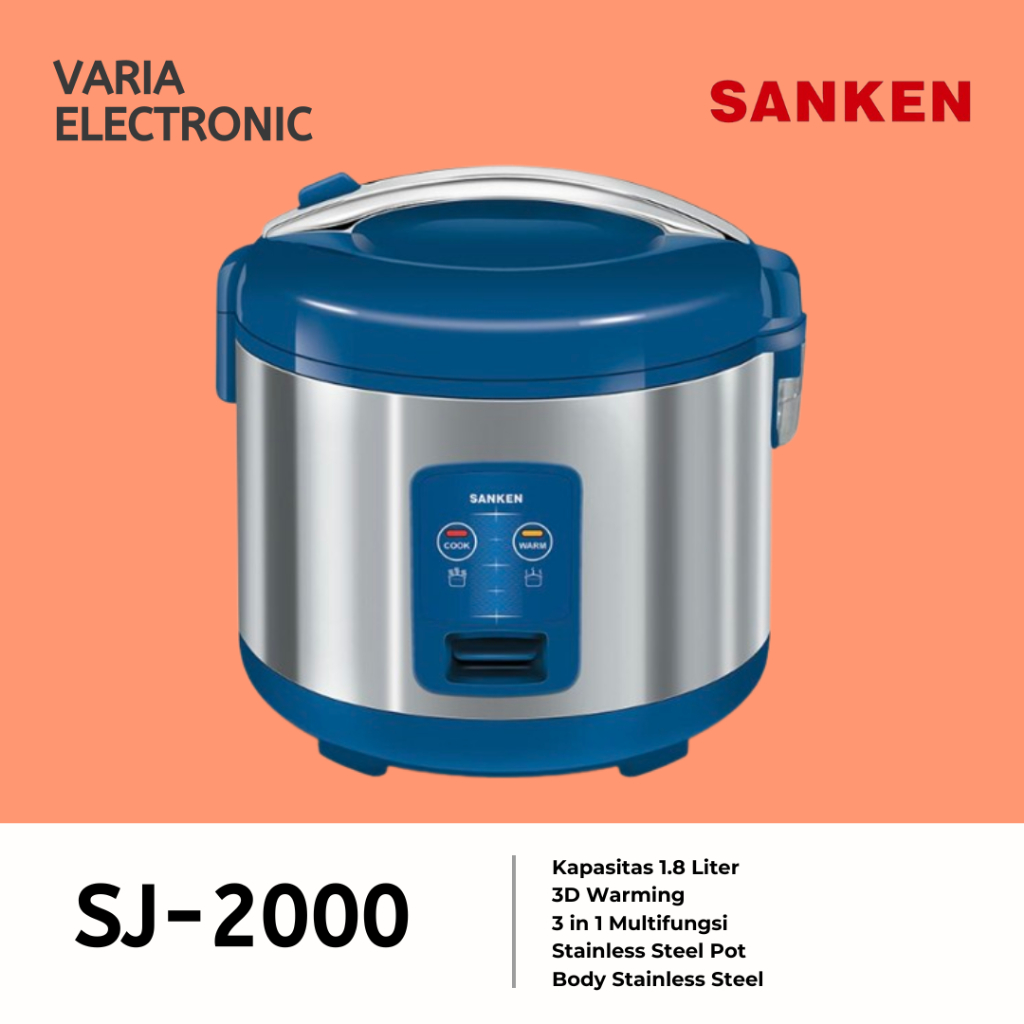Rice Cooker SANKEN SJ-2000 Kapasitas 1,8 Liter