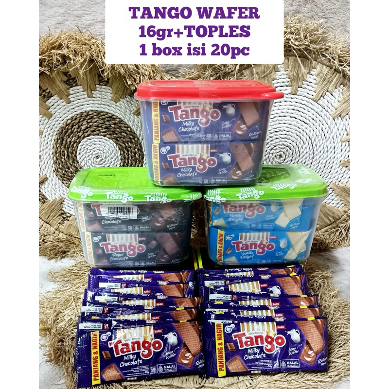 

*TANGO WAFER 16GRAM + SEALWARE/TOPLES BOX CANTIK* *1 BOX ISI 20 PCS* *1 DUS ISI 6 BOX*