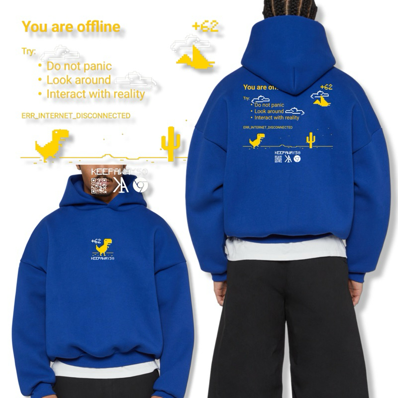 JIZU PROJECT- Hoodie Boxy / Jaket Hoodie Motif Sablon / Bahan Fleece cotton cvc / Ukuran M L XL