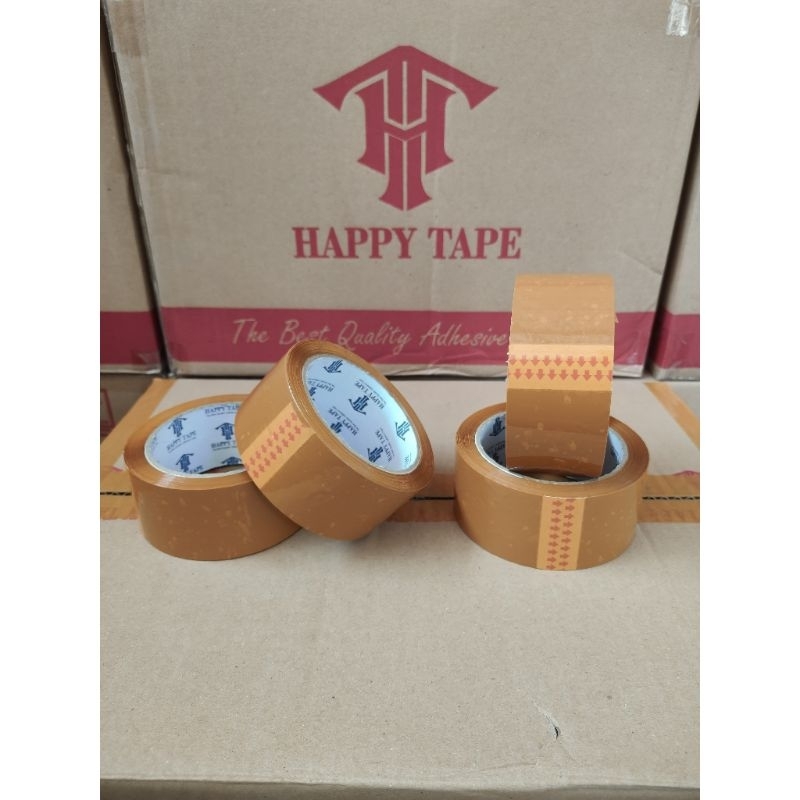 

lakban bening/coklat 45 mm x 100 yard HAPPY TAPE