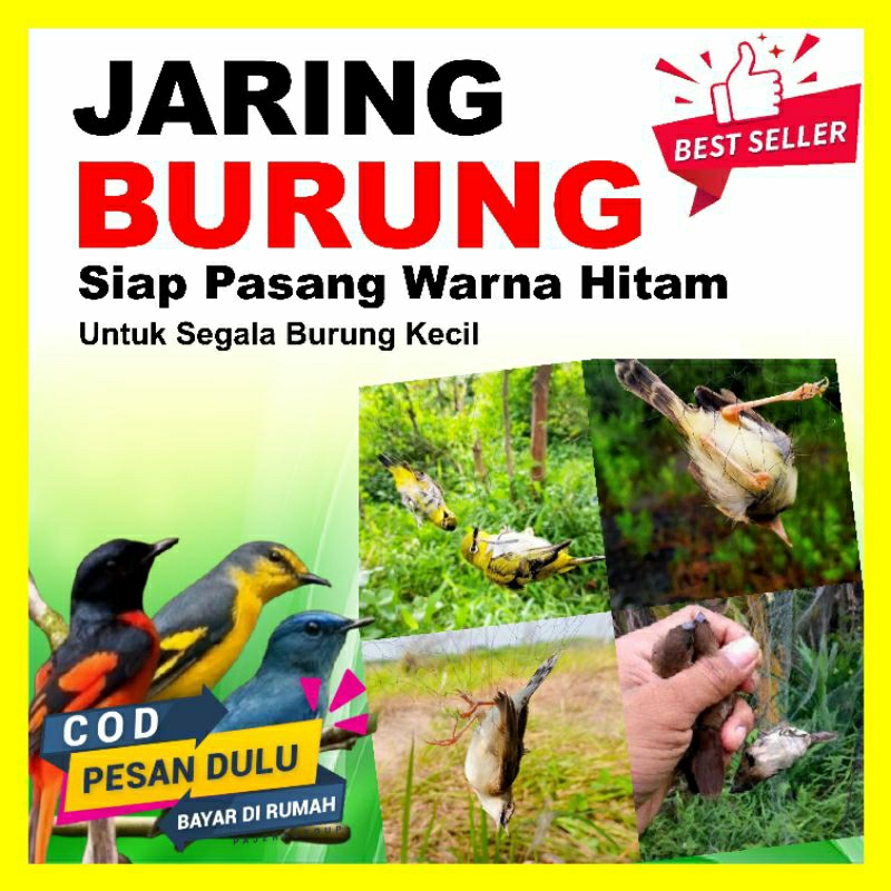 jaring burung kecil/jaring burung/jaring burung sogon/jaring burung prenjak/jaring burung siap pakai