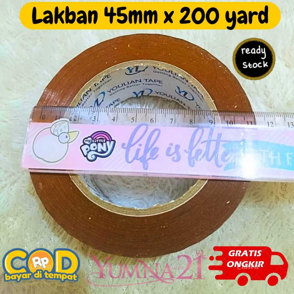 

LAKBAN 200 YARD 45MM TAPE LAKBAN COKLAT YOULIAN
