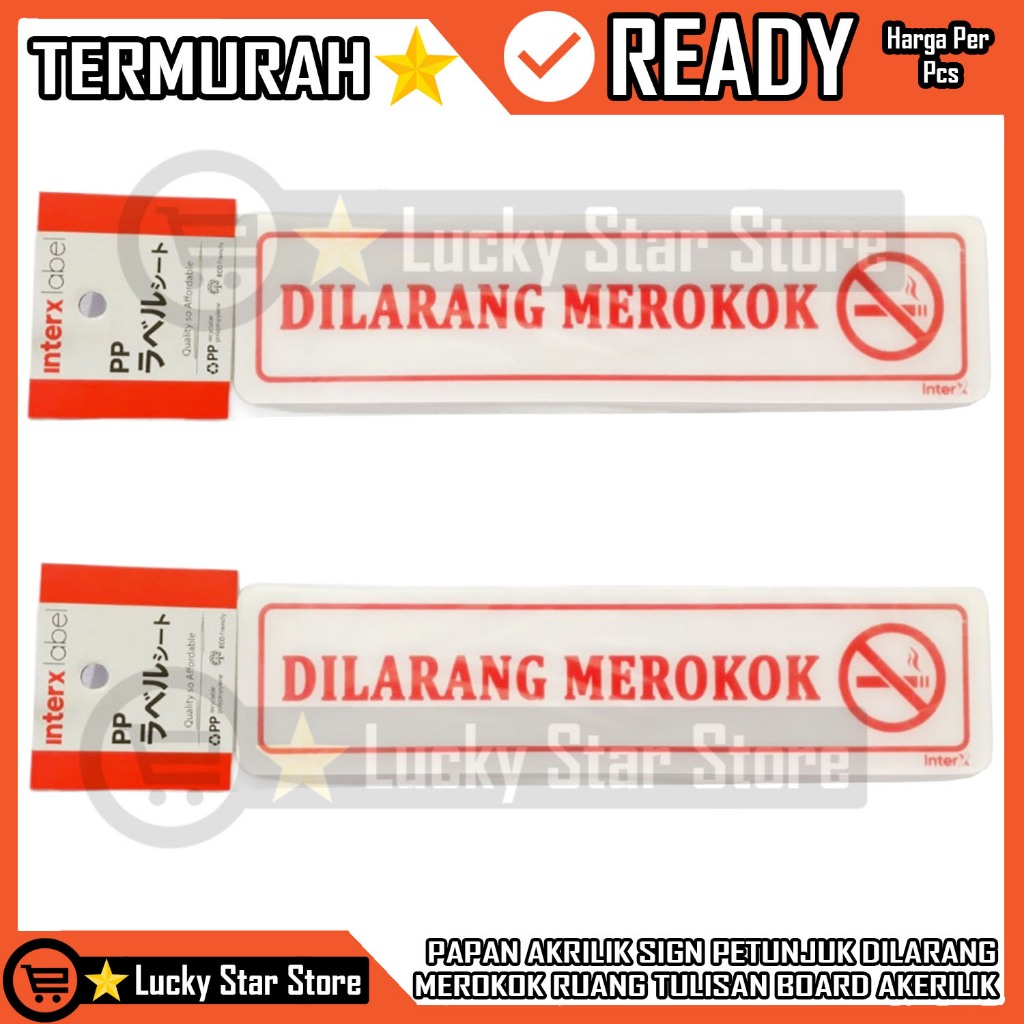 

Papan Akrilik Stiker Petunjuk Dilarang Merokok Penanda Larangan Pintu Tulisan Ruangan Label Acrilyc Kuat Sign Board Tempel Kaca Lengket Double Tape Gantung No Smoking Rumah Kantor Toko Restoran Gedung Publik Intern X Buka Tutup Pull ADL Warna Putih Susu