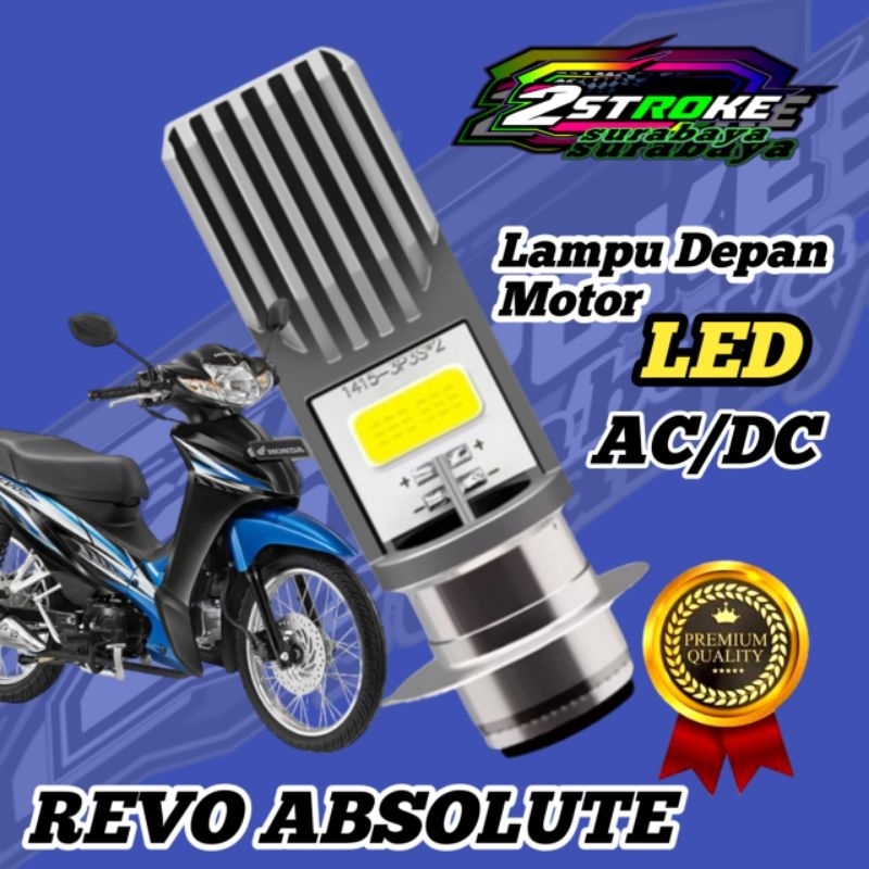 Lampu Depan Motor LED COB Putih HONDA REVO ABSOLUTE H6/ T19 Ac/Dc 12Volt Pengganti Dop/Bohlam