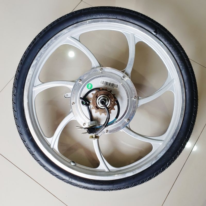 Roda BLDC 350Watt 36V ring 20 depan belakang