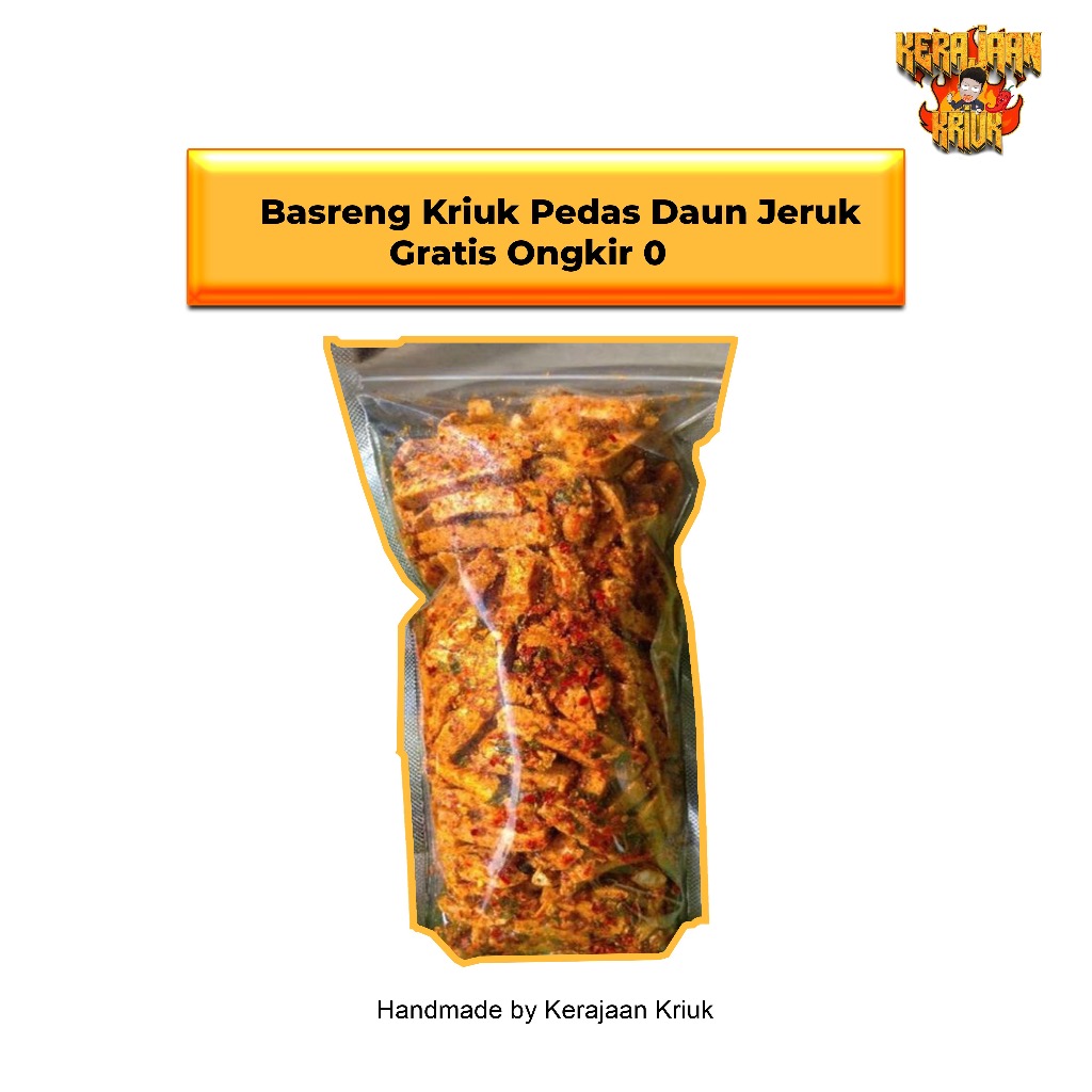 

Basreng Krispi / Keripik Basreng 500 Gram / Basreng Crispy bumbu pedas daun jeruk Kerajaan Kriuk