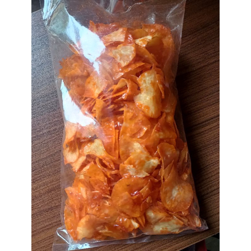 

Keripik singkong balado / Pedas manis gurih / Cemilan dari singkong