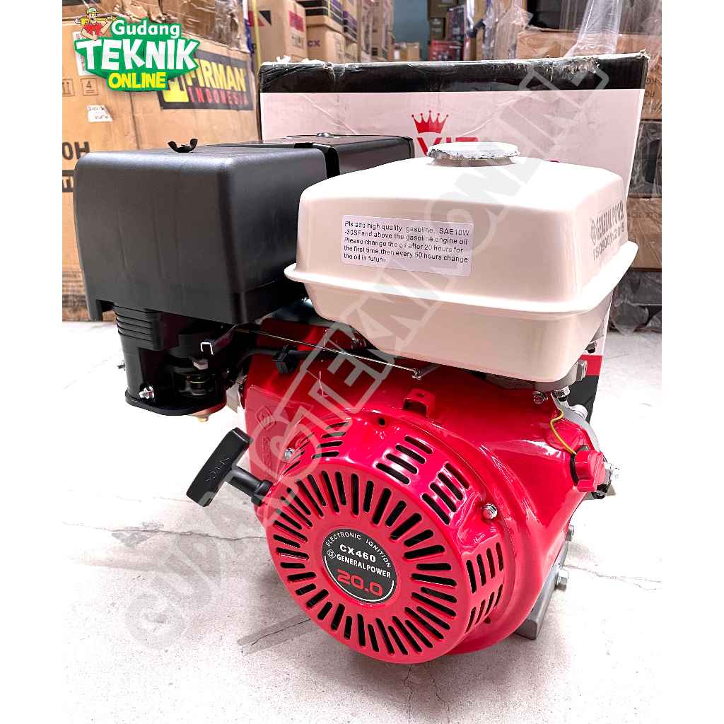 GENERAL Engine Penggerak 20HP GENERAL CX460 4 Tak / Mesin Penggerak Bensin Gasoline Engine Ketinting