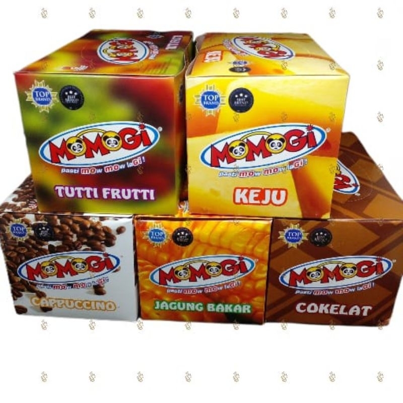 

momogi mini pack 8 gram. box isi 20 bks