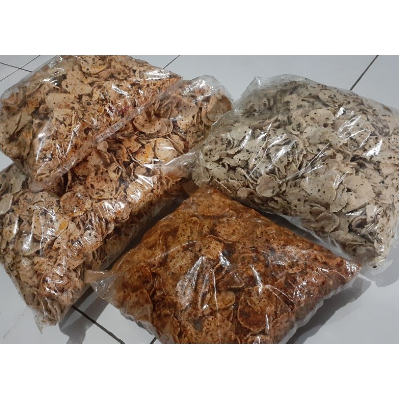 

Basreng daun jeruk 250gr / Basreng / Keripik basreng pedas