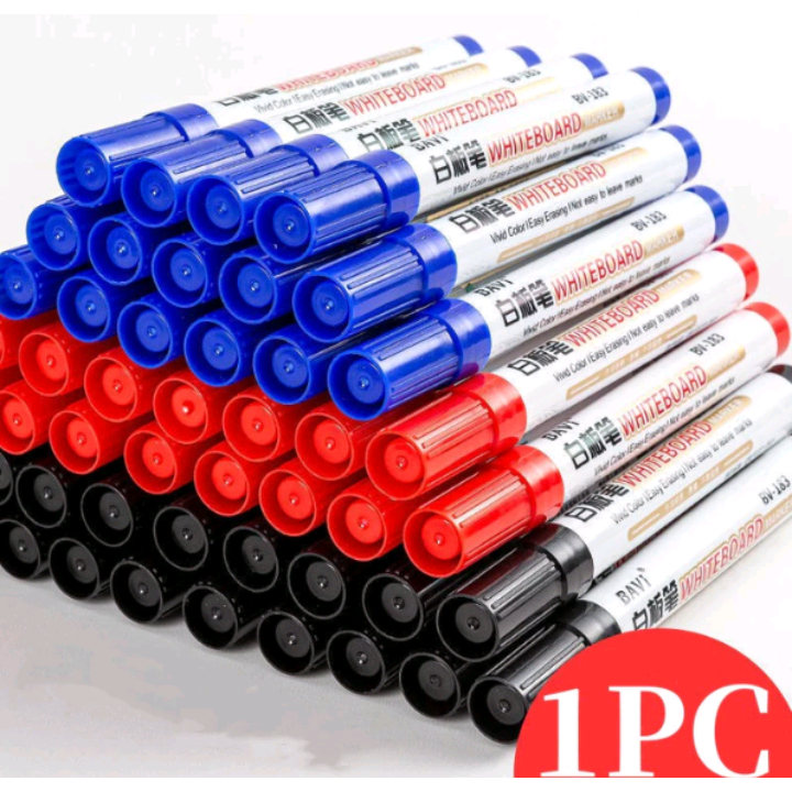 

Spidol Whiteboard Marker Papan Tulis Putih Bisa Dapat Dihapus Warna Hitam Biru Merah