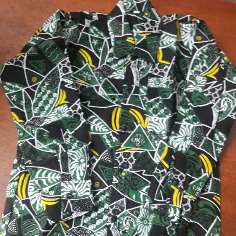 Seragam sekolah seragam batik UKS sidoarjo lengan panjang