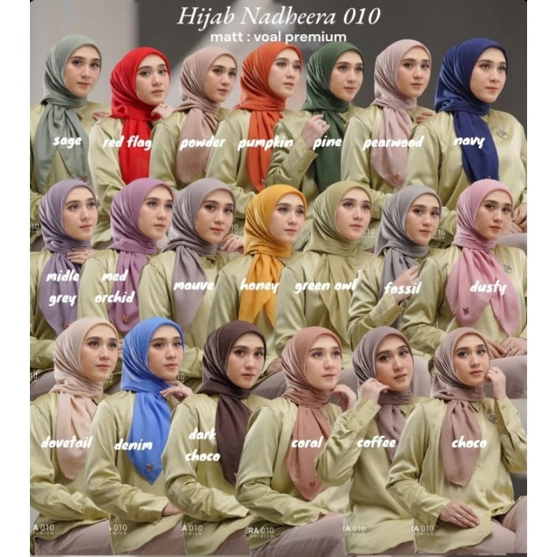 Hijab jilbab N010 by Nadheera Luxury